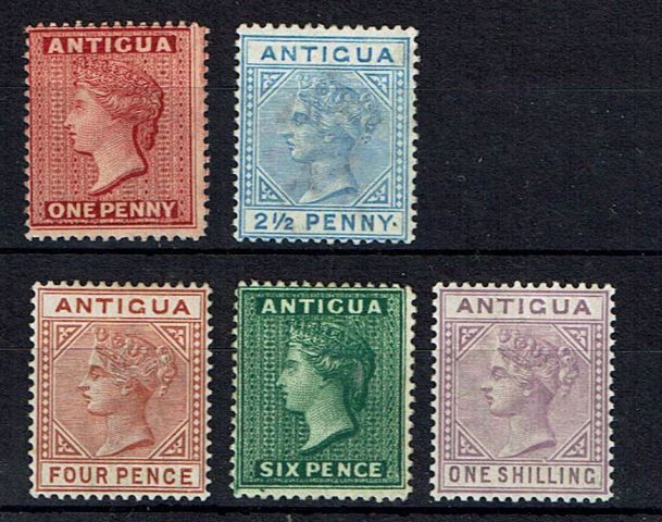 Image of Antigua SG 25/30 VLMM British Commonwealth Stamp